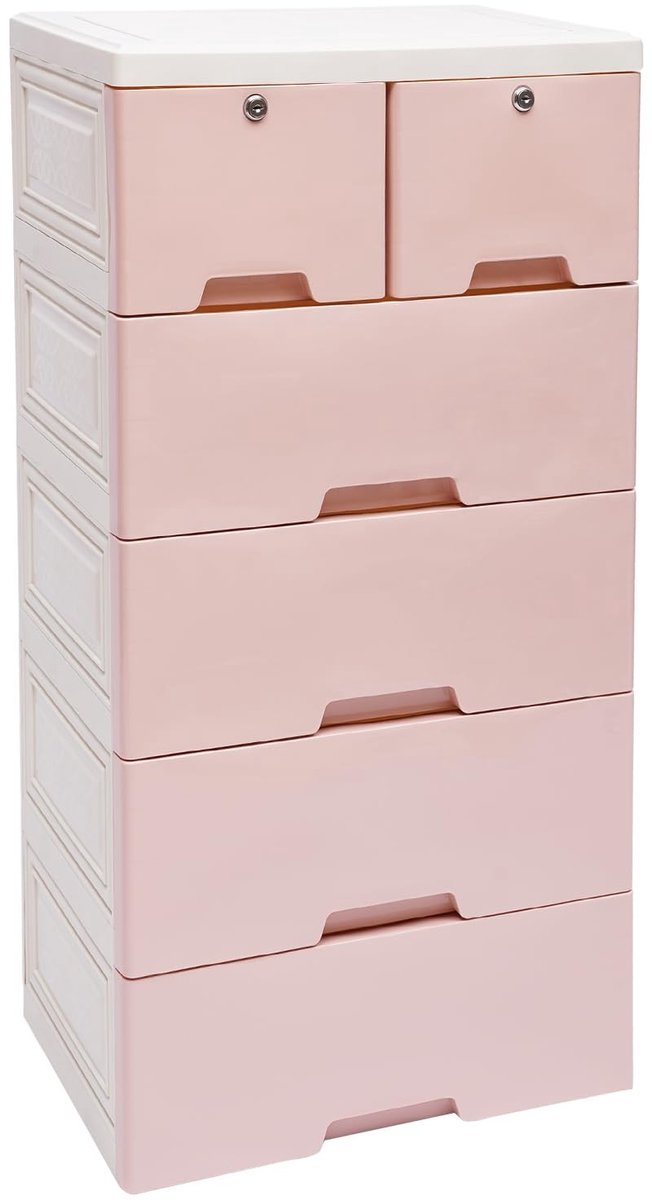 Elzusha - Ladekast met 6 Lades - Roze