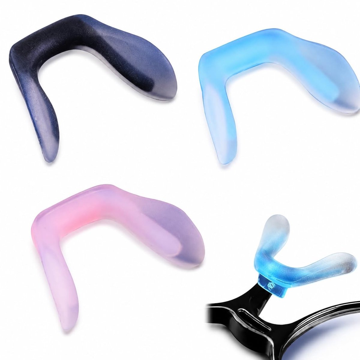 Elzusha - Zachte Antislip Neuspads voor Brillen (3 Stuks)