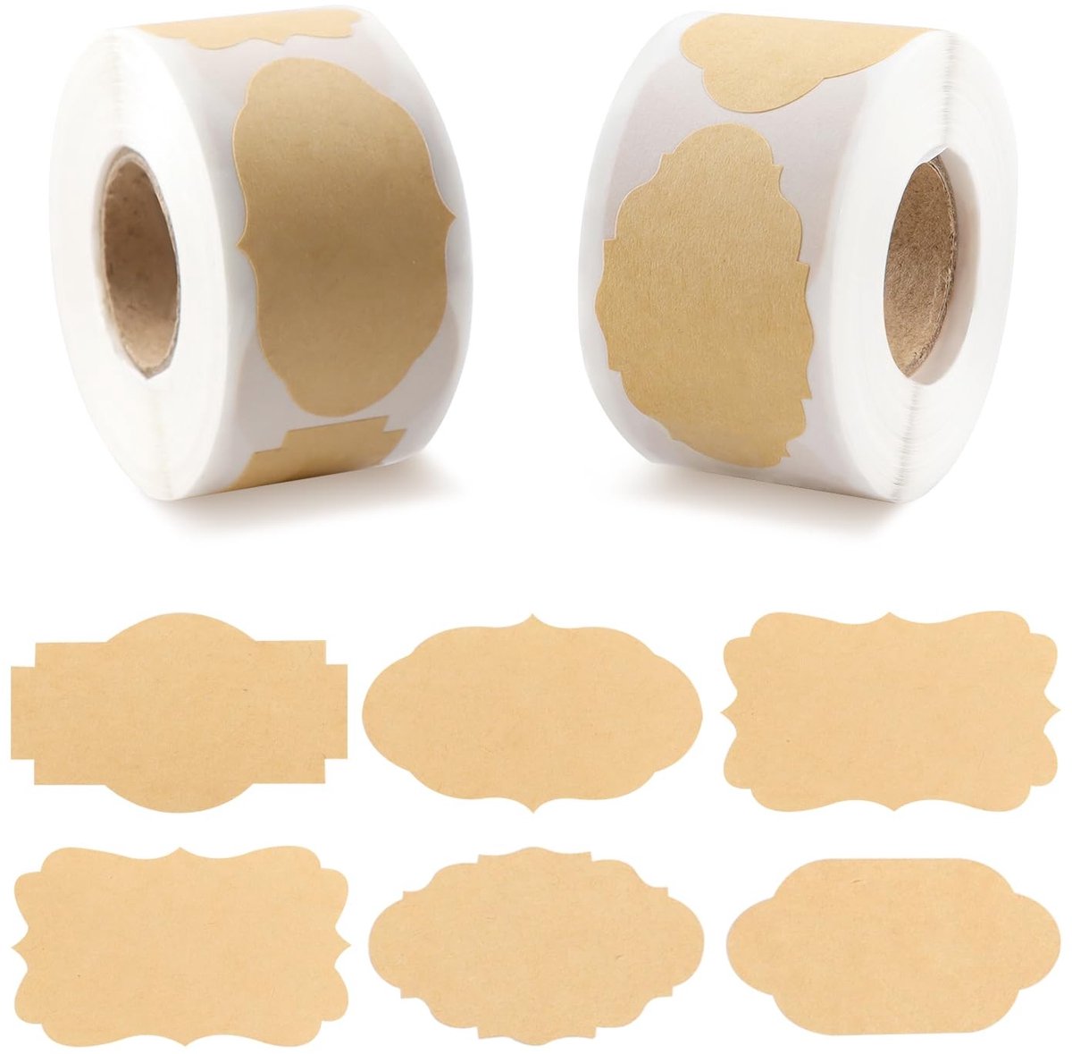 Elzusha - 600 Zelfklevende Geschenketiketten voor Cosmetica en Decoraties
