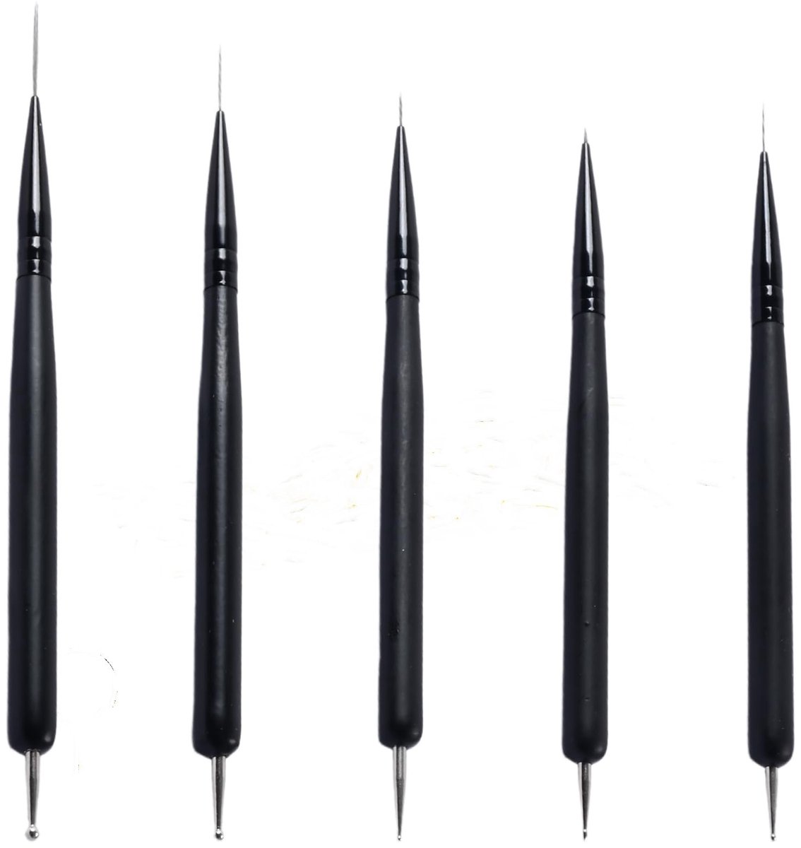 Elzusha - Set van 5 Nagel Kunst Kwasten