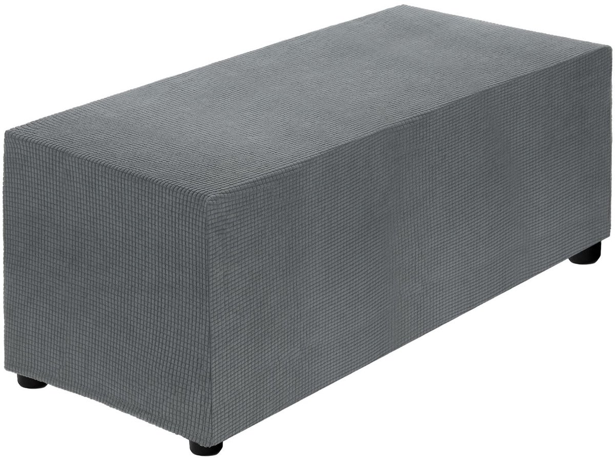 Elzusha - Stretch Ottoman Cover Rectangular voor Voetensteun in Woonkamer en Slaapkamer