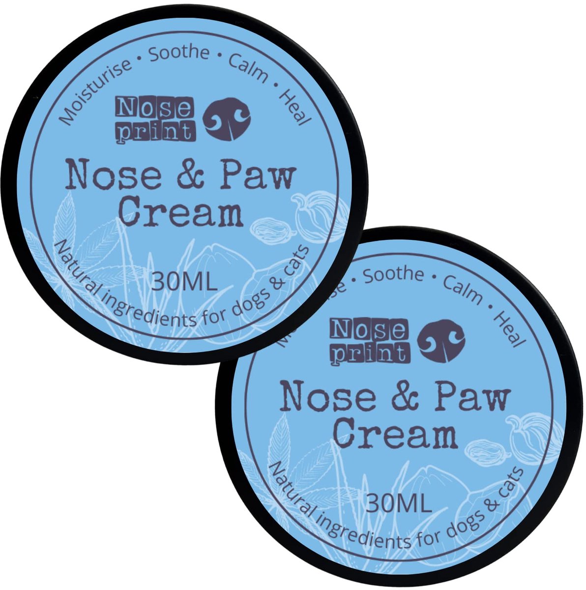2x 30ML Paw Protector - Natuurlijke Hond Neus en Poot Balsem - Dog Paw Moisturiser - ShopVlot
