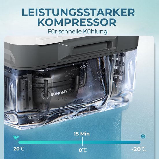 Draagbare Koelbox - Mini Koelkast Vriezer - Kamperen Auto Reizen - App Bediening Snel Koelen - 10 Liter Capaciteit — afbeelding 2