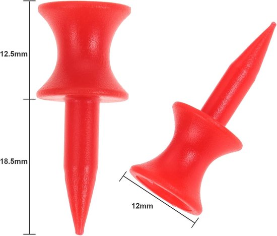 100 Stuks 31mm Golfbal Plastic Tees voor Buitenactiviteiten en Sportgebruik — afbeelding 5