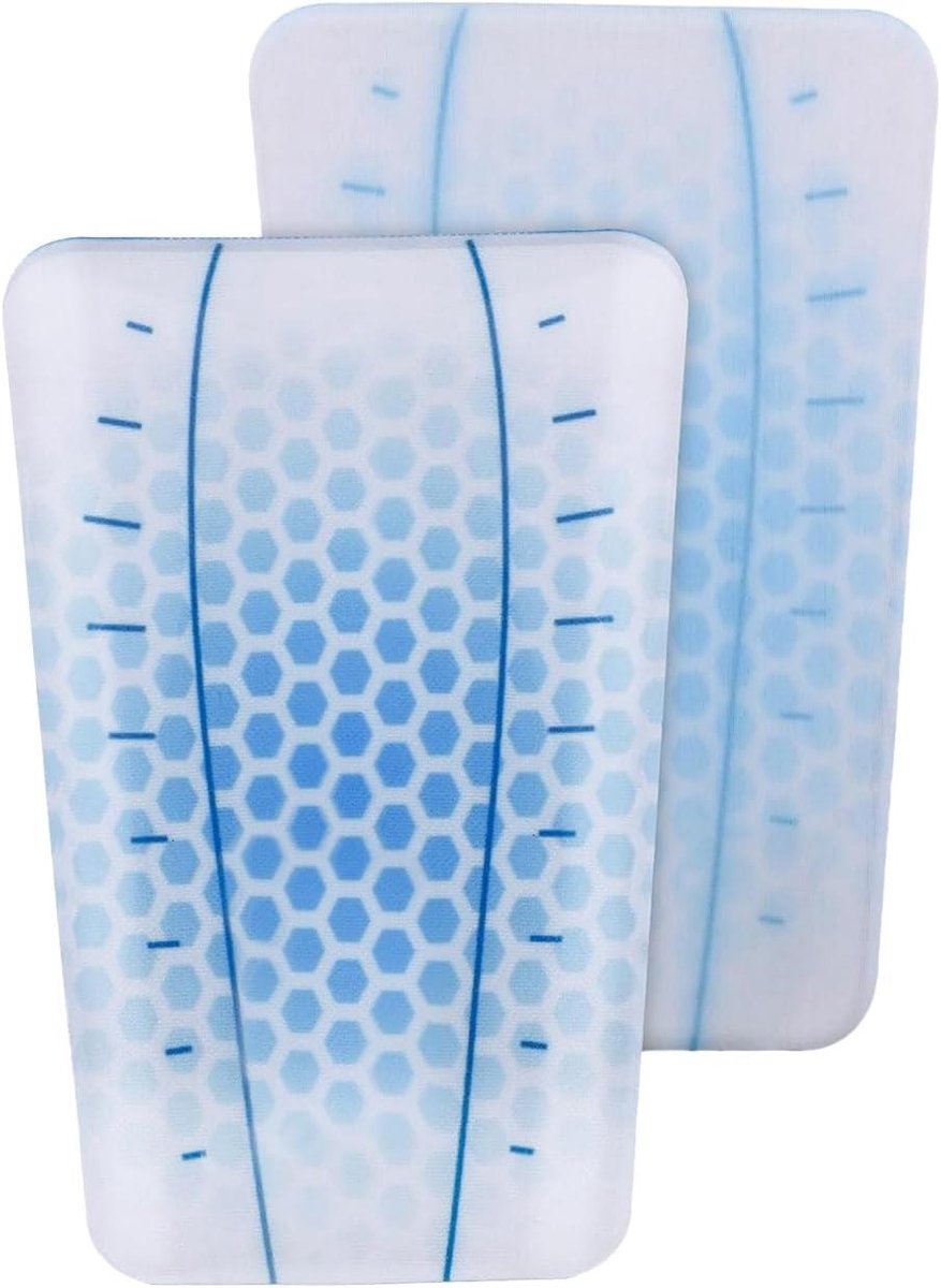 Scheenbeschermers - Snowboardbescherming - Wintersport - Comfortabele pasvorm - 15 x 10 cm - Blauwe stip