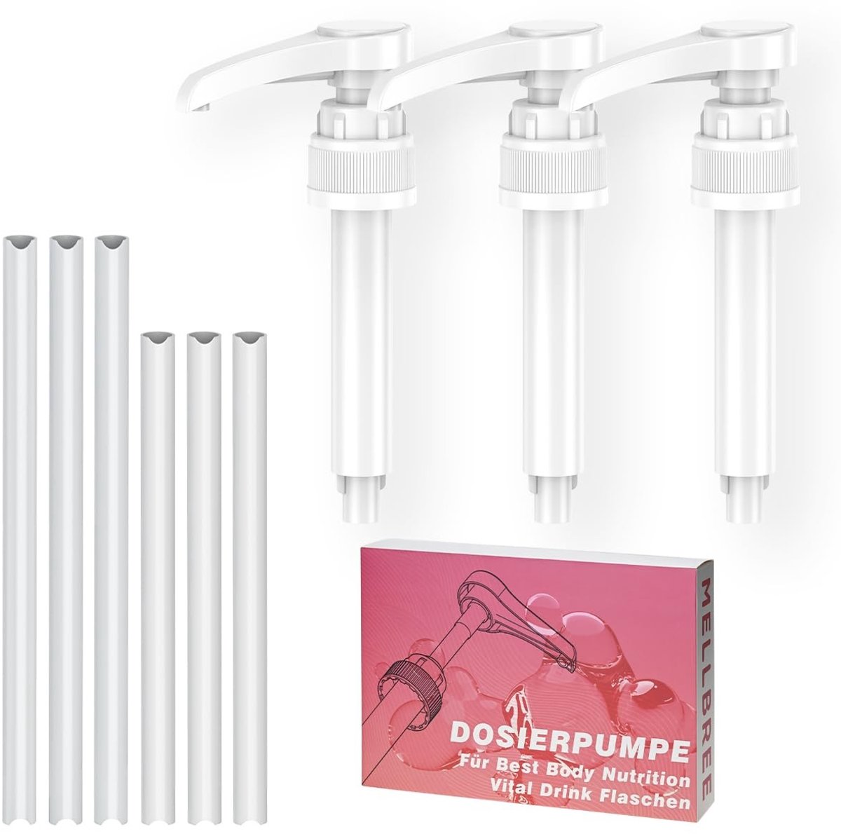 Elzusha - Dosing Pump met 3 Hoses voor 500ml en 1000ml Flessen