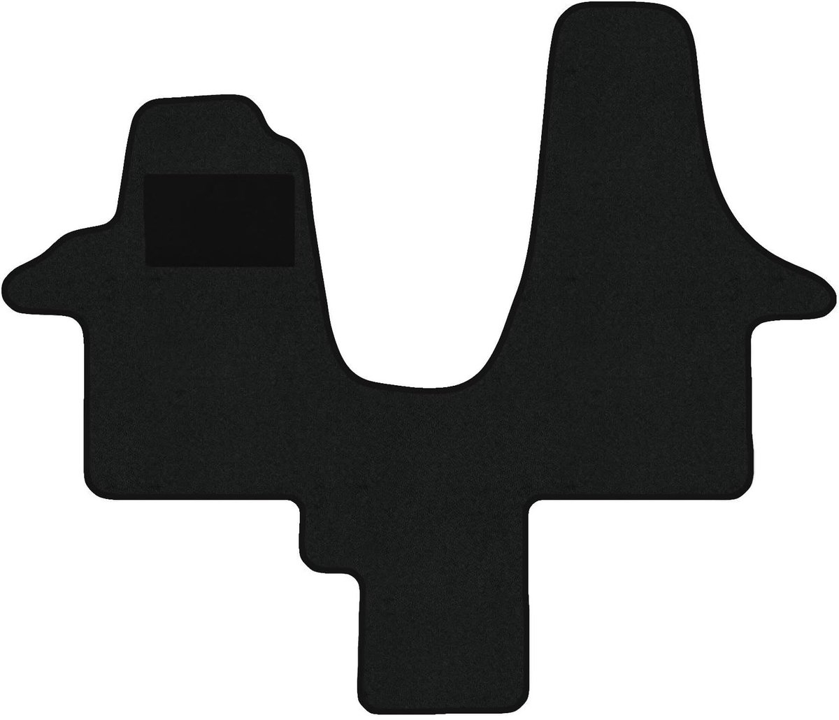 Elzusha - Vloermat voor VW T6 Type SF, SG, SH - Zwart met rand
