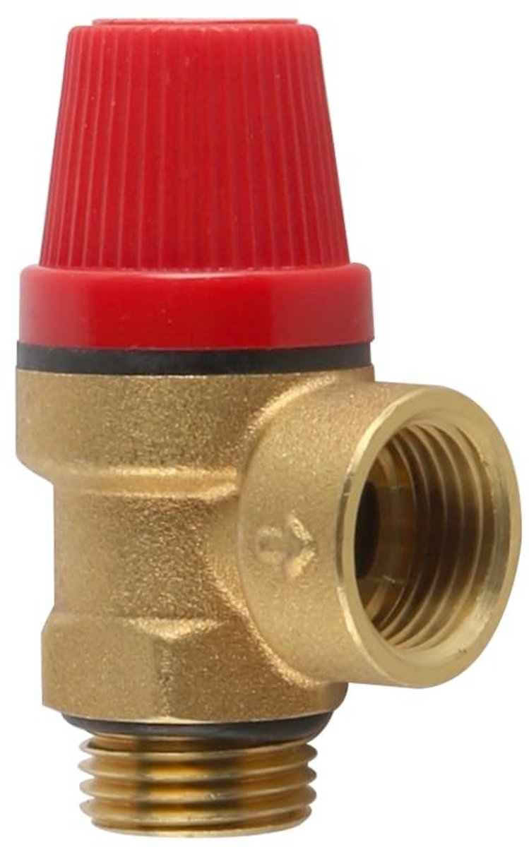 Elzusha - Veiligheidsventiel met G1/2 Inch Draad - Drukaflaatklep van Messing