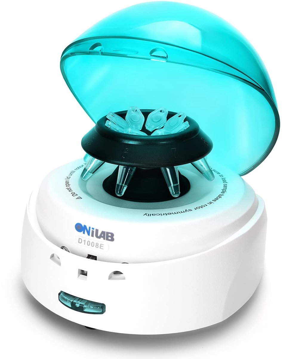 Elzusha - Mini Centrifuge met 7000RPM en 2 Rotors voor PCR Strips