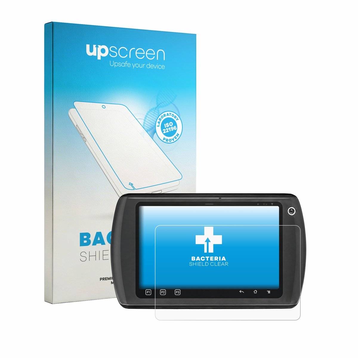 upscreen - Screenprotector voor Zebra ET1 - Folie Beschermfolie transparant antibacterieel