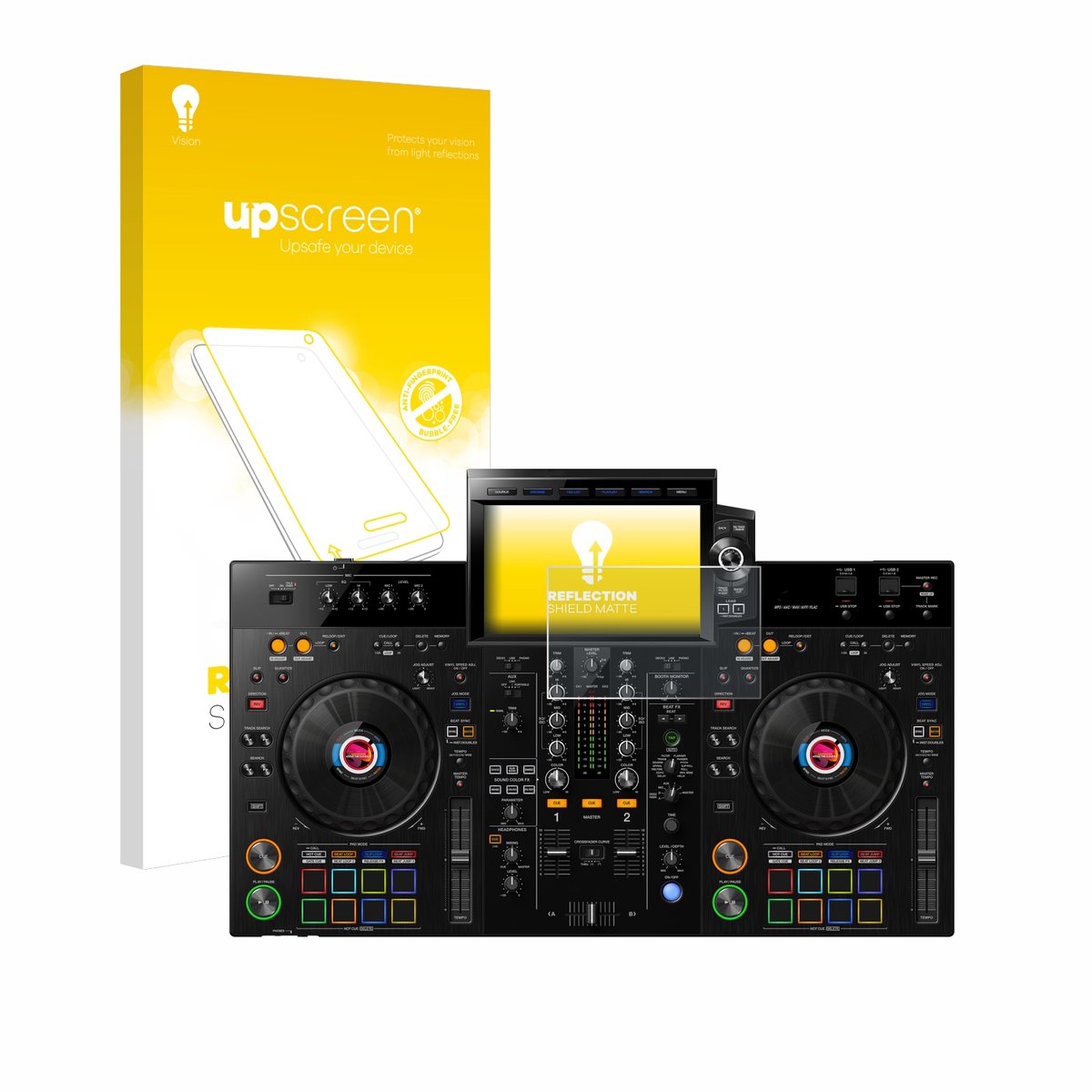 upscreen - Screenprotector voor Pioneer XDJ-RX3 - Folie Beschermfolie anti glare matte