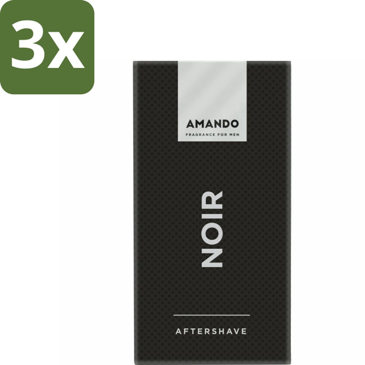 Amando Noir Aftershave 50 ml - Bulkverpakking - 3 stuks