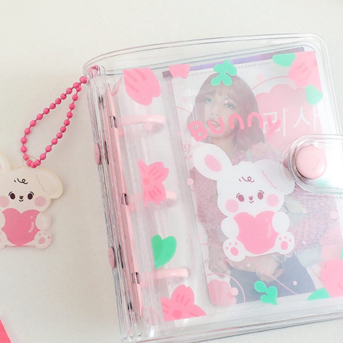 Solidchoice - 2x3 Mini Foto Album met Sleutelhanger en 40 Pocket voor Herinneringen