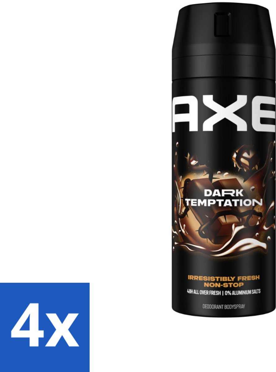 Axe - Deodorant - Spray - Dark Temptation - 48h - 150ml x 4
