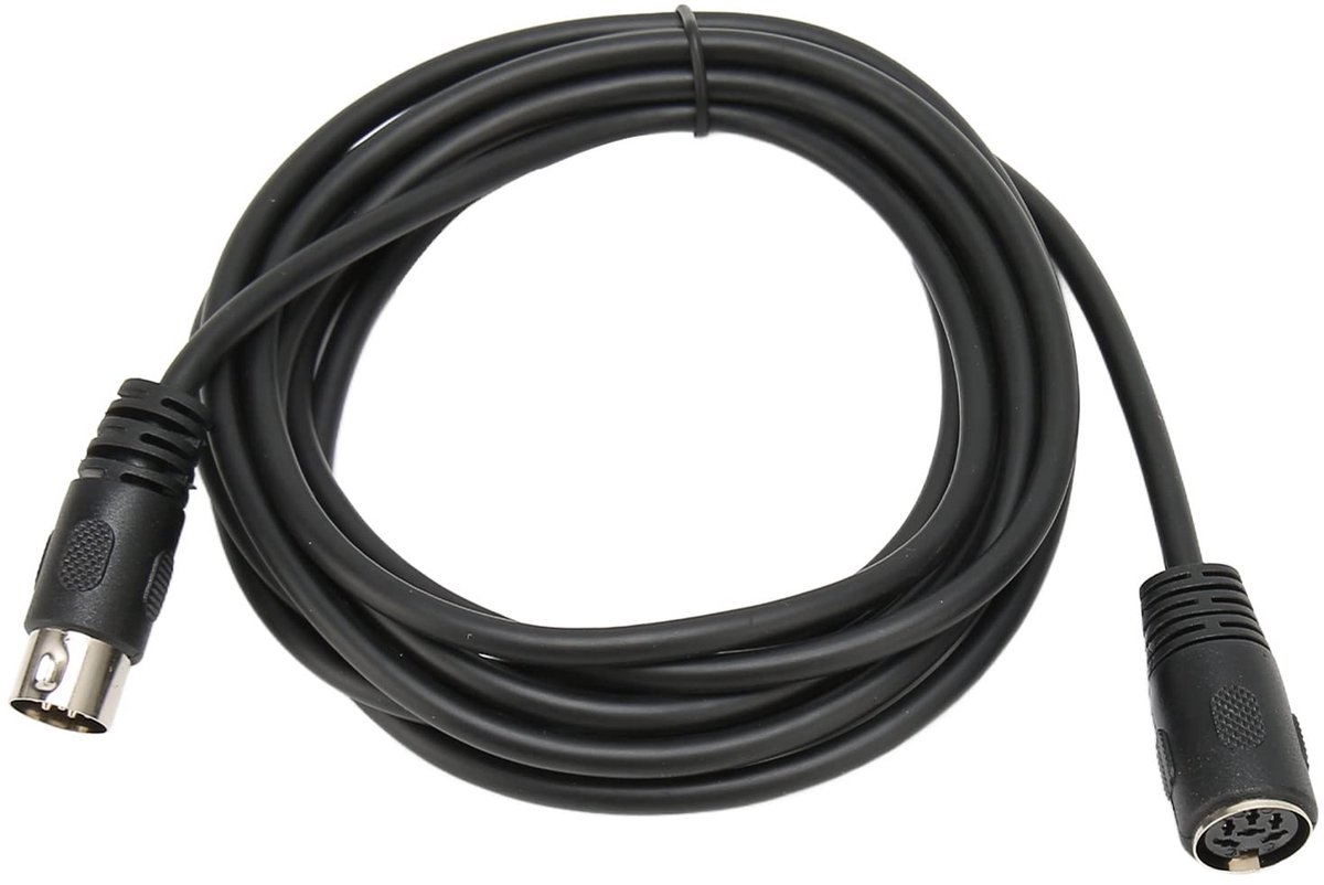 Solidchoice- DIN Kabel 6 Pin - 3M/9.8FT - Plug en Play - PVC Materiaal - Geschikt voor Digitale Apparaten - Geluidsverlengkabel - Audio Kabel
