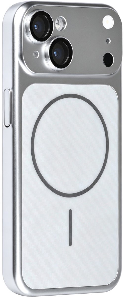 TUNIQ Backcover hoesje voor Apple iPhone 14 - MagSafe Compatible - Zilver