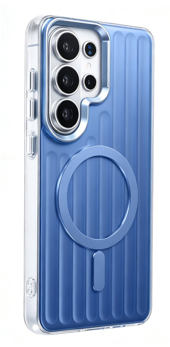 TUNIQ telefoonhoesje voor Samsung Galaxy S26 Ultra - luggage IMD MagSafe - Blauw