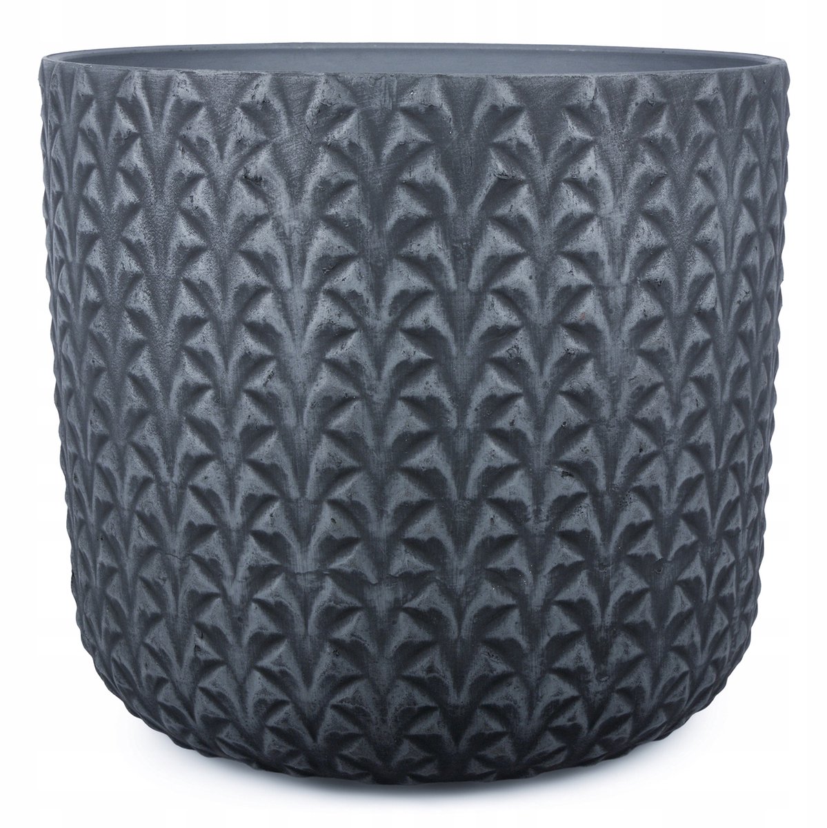Grijze Kunststof Plantenpot Vitis XL - Ø 25.5cm