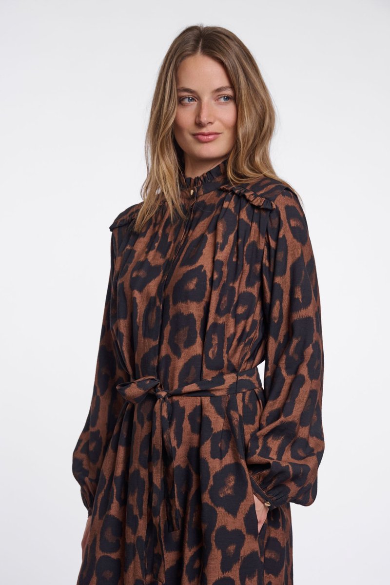 Rino & Pelle Jurken - Ilonka dress - Panterprint