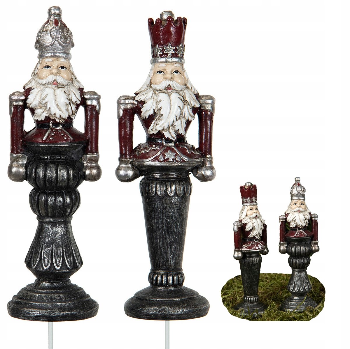 Kerstdecoratie Notenkraker voor Potten en Kransen - 2 stuks