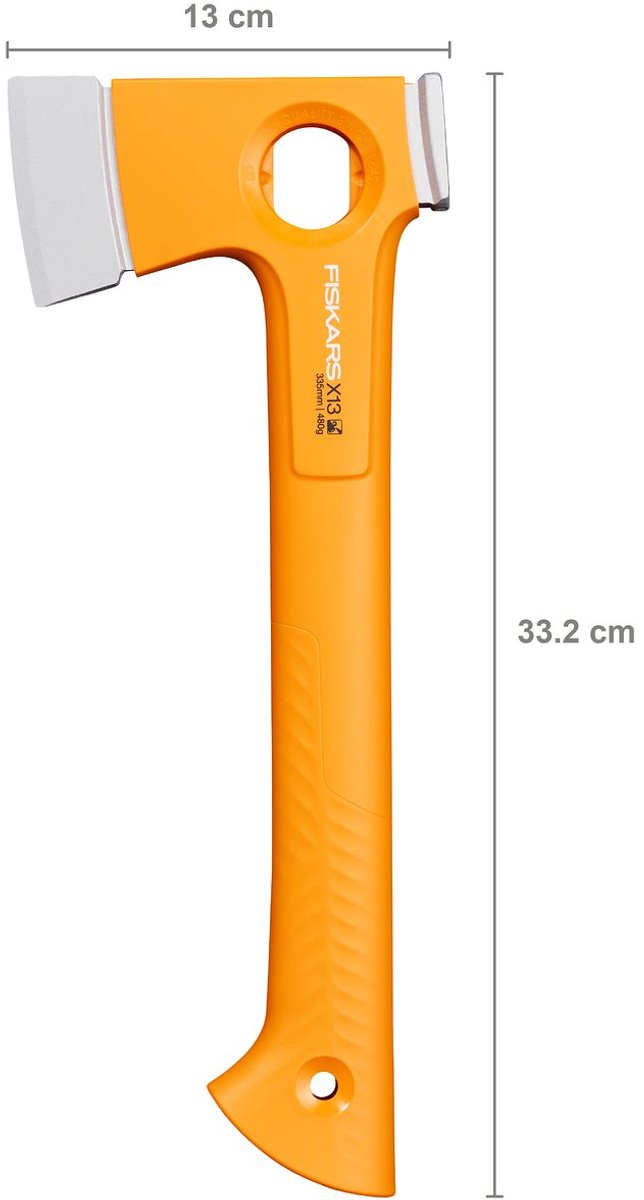 Fiskars Handbijl - 13 Inch Campingbijl - Ultralichte X-series X13 - Veilige niet-afneembare Bijlkop - 25 Jaar Garantie van Fiskars — afbeelding 2