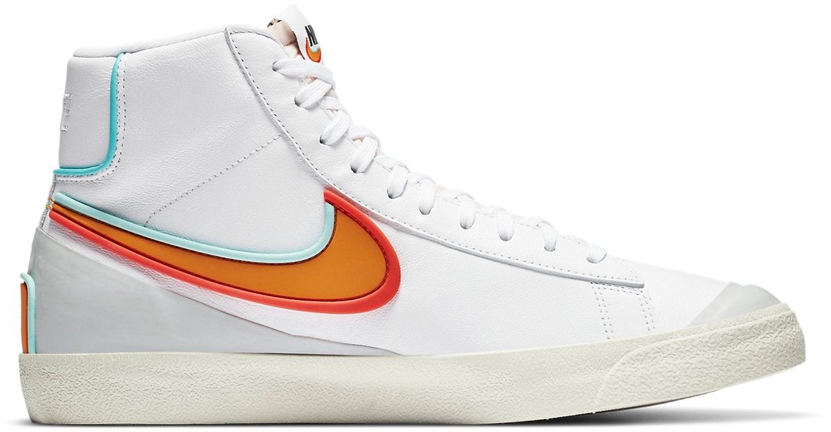 Nike Blazer Mid ’77 Infinite – /Aurora /Bright Crimson/Kumquat Blazer Lifestyle Heren Sneakers voor Mannen Wit
