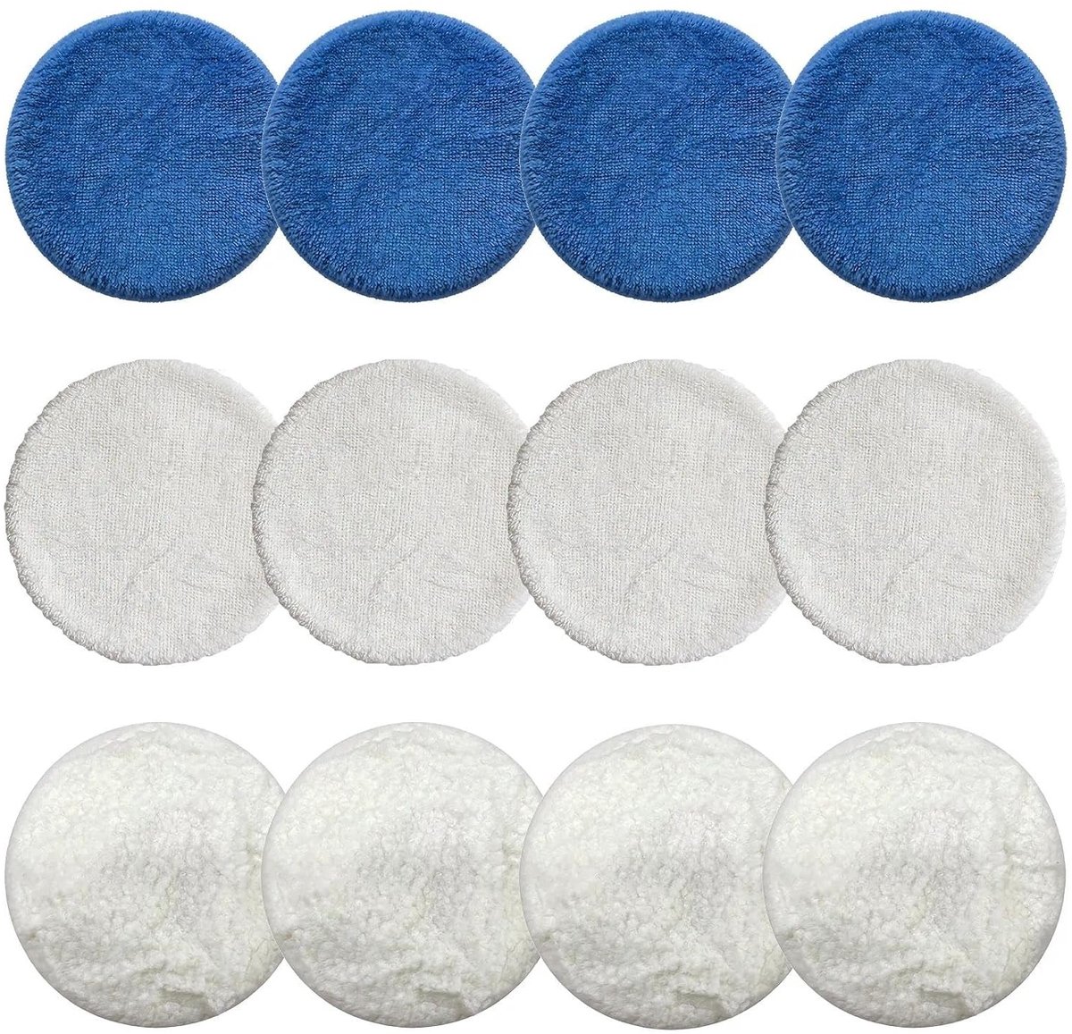 Polijstdoppenset - 18-delig - 127/180/230 mm - Microvezel Polijstpads - Voor Auto, Meubels, Glas en Vloeren
