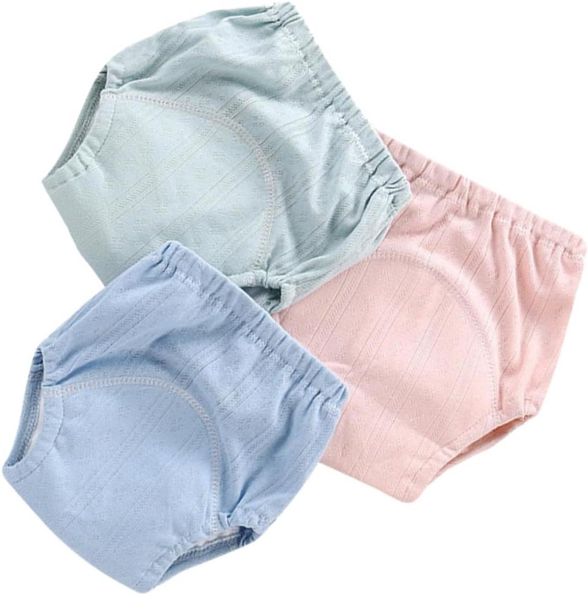 Baby Potty Pants - Training Broekjes - Zindelijkheidstraining - Ademend Katoen - 3 Stuks - Mix Kleuren