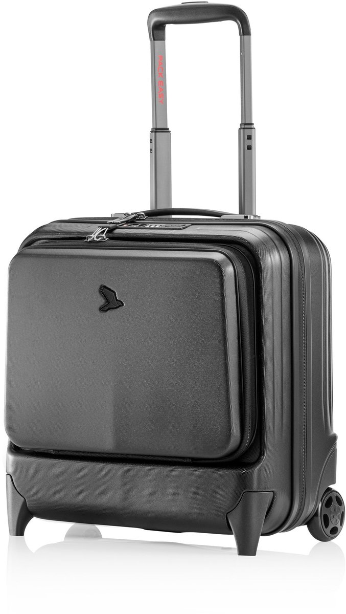 Pack Easy Genius 2 wielen Loodswagen 42 cm Laptop compartiment - Harde bagage - TSA slot - schwarz