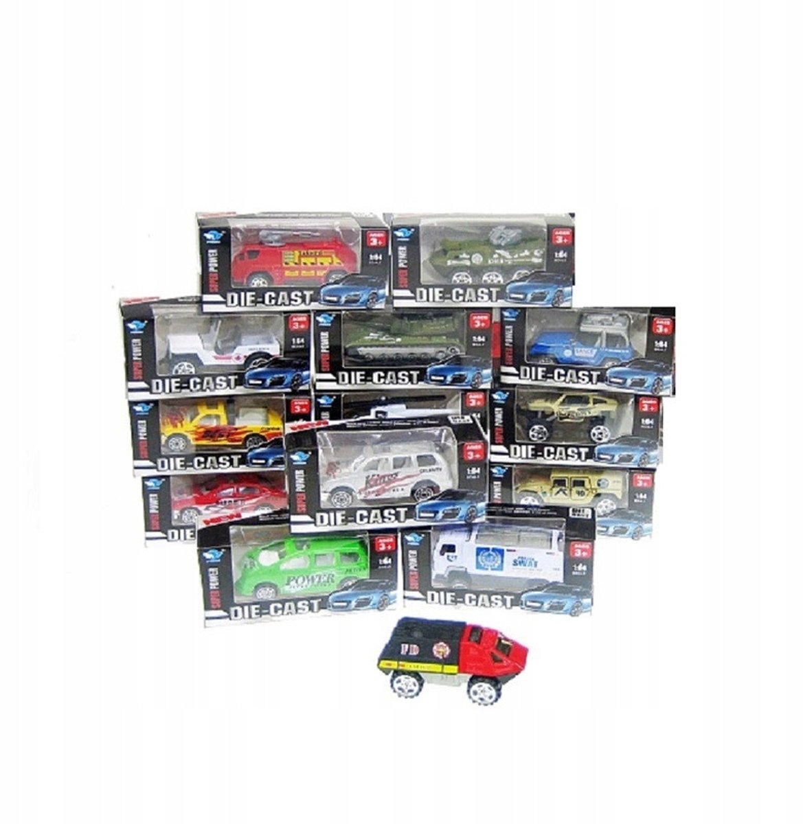 Kleurrijke Metalen Speelgoedauto - Assorti