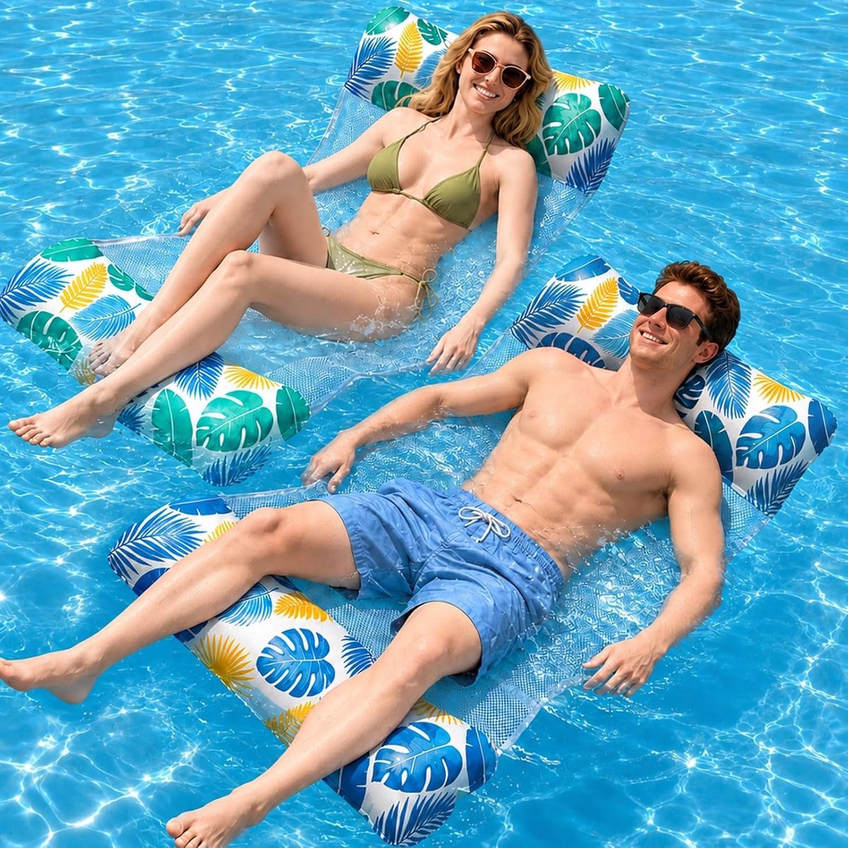 Luchtmatras - Multifuntioneel - 135 x 70 cm - Opblaasbare Waterhangmat - Voor Zwembad en Strand
