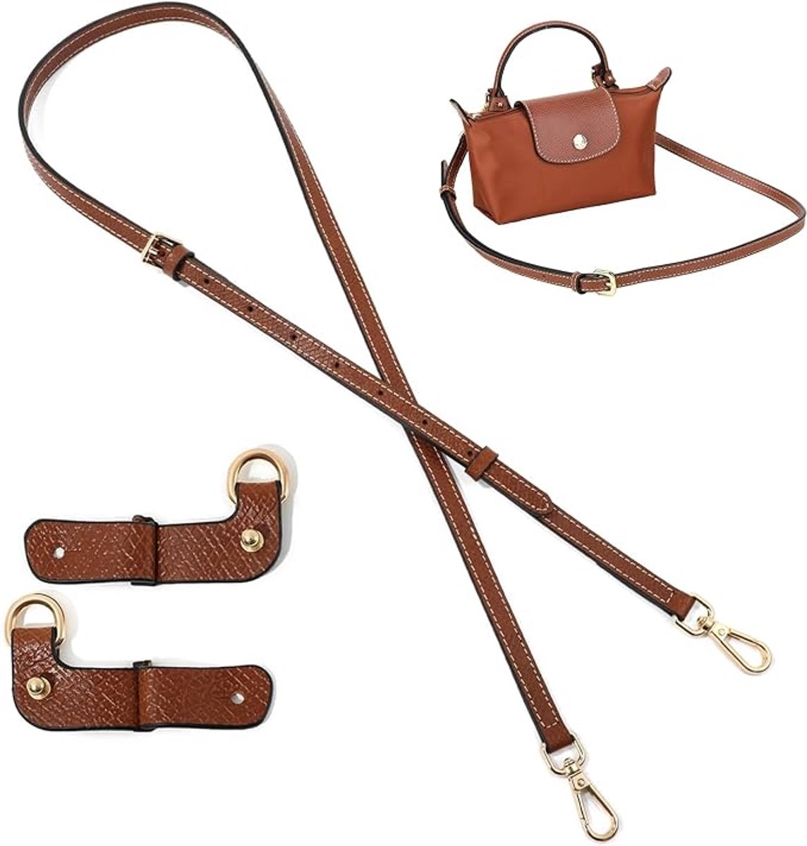 Schouderbanden voor Handtassen - Draagriemen Conversiekit voor Tassen - Verstelbare Crossbody Riemen voor Portemonnees en Tassen