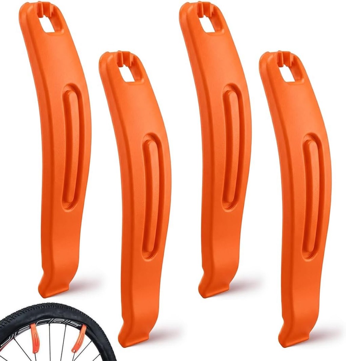Fietsbandenspanner Set van 4, Bandenreparatie Gereedschap voor Onderhoud en Herstel van Fietsen, Lengte 11 cm