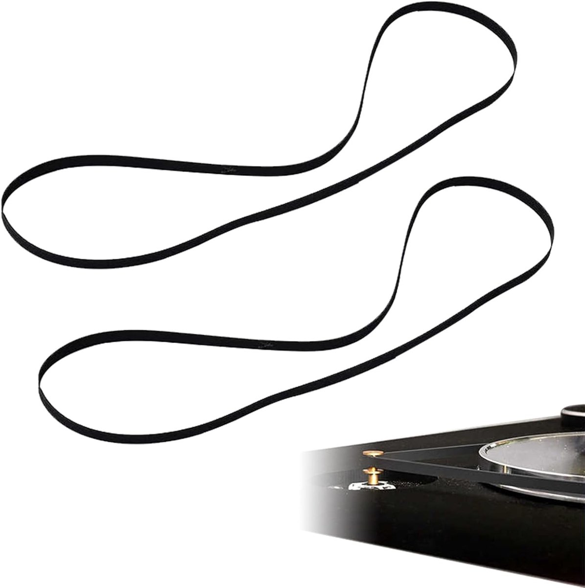 Turntable aandrijfriemen 270mm voor platenspeler, vervangingsriemen voor optimale geluidskwaliteit en prestaties