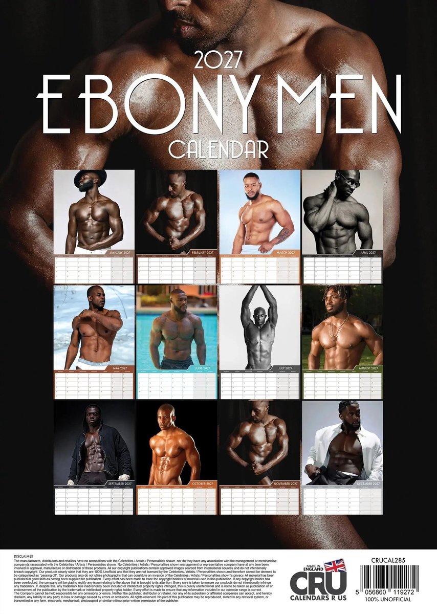 Ebony Men A3 Kalender 2027