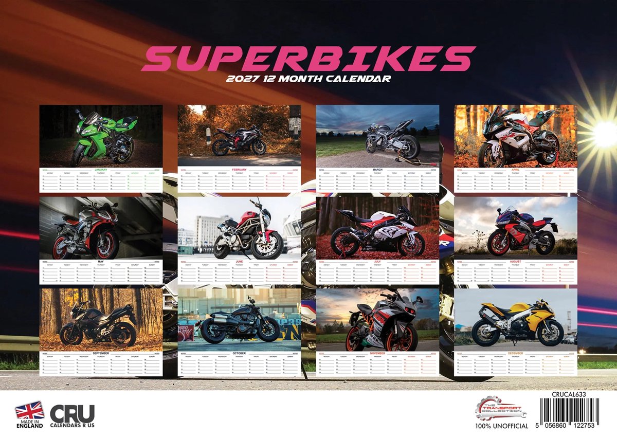 Superbikes A3 Kalender 2027