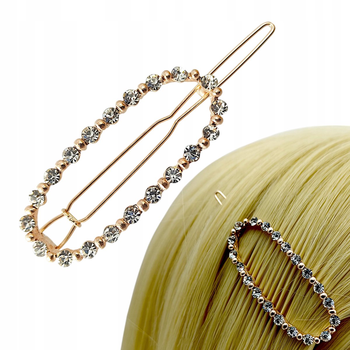 Gouden Haarspeld met Zirkonia, Draadsluiting