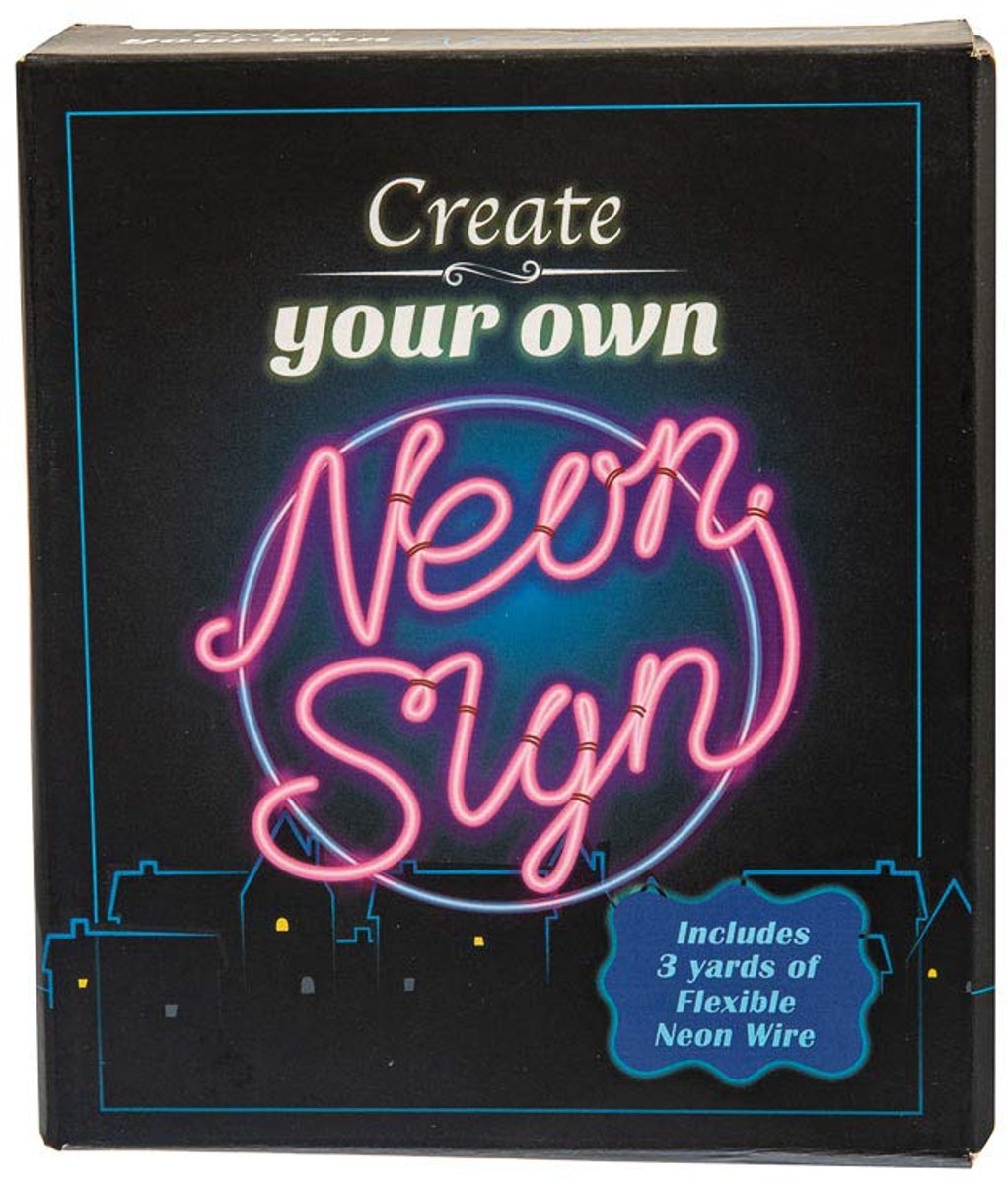 Funtime Gifts Maak je eigen neonbordset - DIY lichtgevende kunst voor je huis - ShopVlot