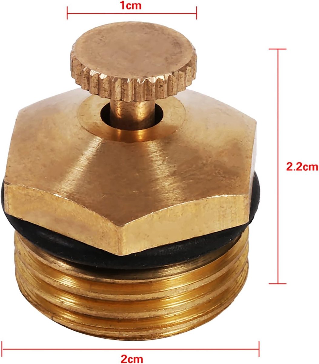 Set van 5 Verstelbare Centrifugale Spuitmonden van Messing voor Tuin, Terras en Gazon - Micro Spray Gereedschap voor Efficiënte Besproeiing