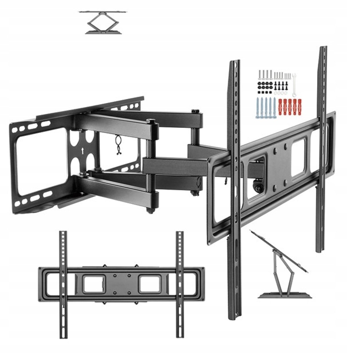 Draaibare TV-muurbeugel voor 46-inch schermen - Sterk en stabiel