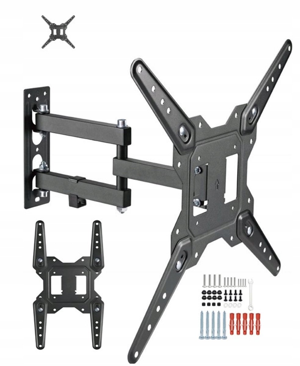 Draaibare TV-muurbeugel - Universeel, 35 inch, 22 kg