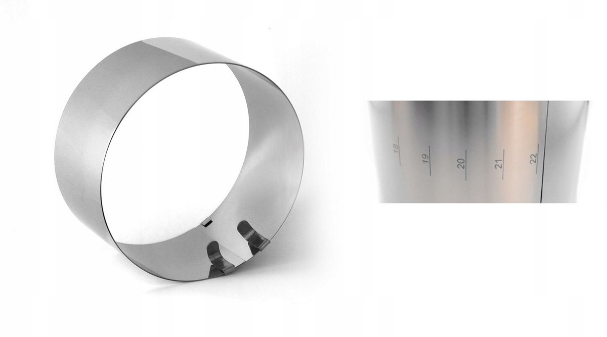 Verstelbare Taartring 10cm - Roestvrij Staal, 18-39cm Diameter