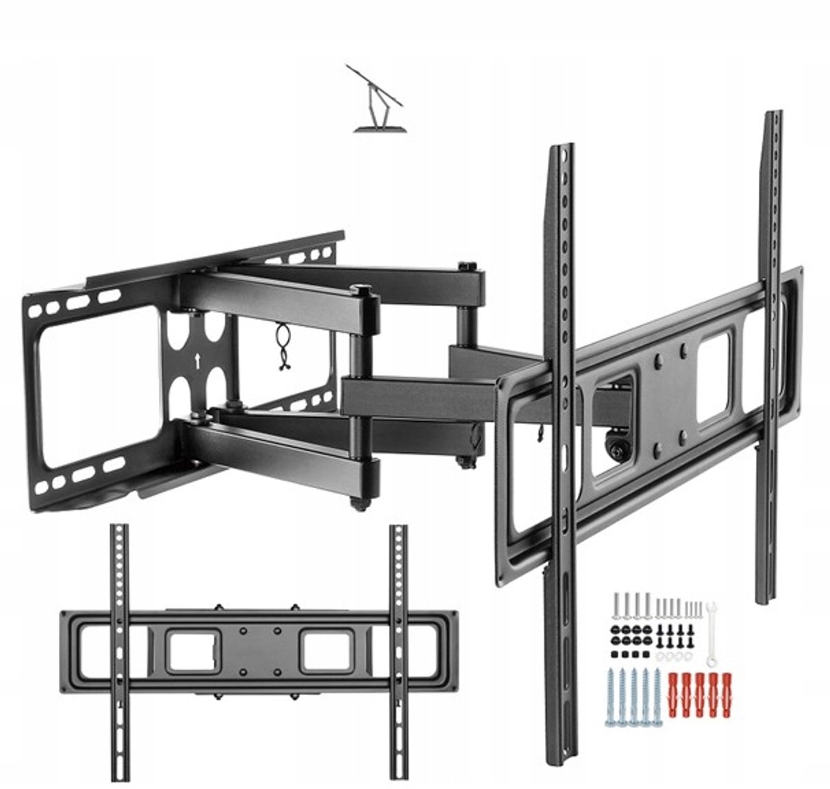 Draaibare TV-muurbeugel voor LG OLED55CX, 75 inch, 50 kg