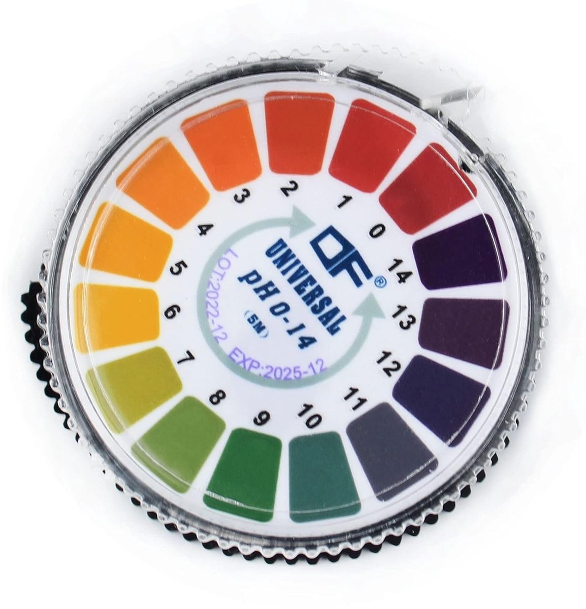 pH Test Strips voor Universele Indicator, 0-14 pH Bereik, 5m/Roll voor Water, Bodem en Voedseltesten