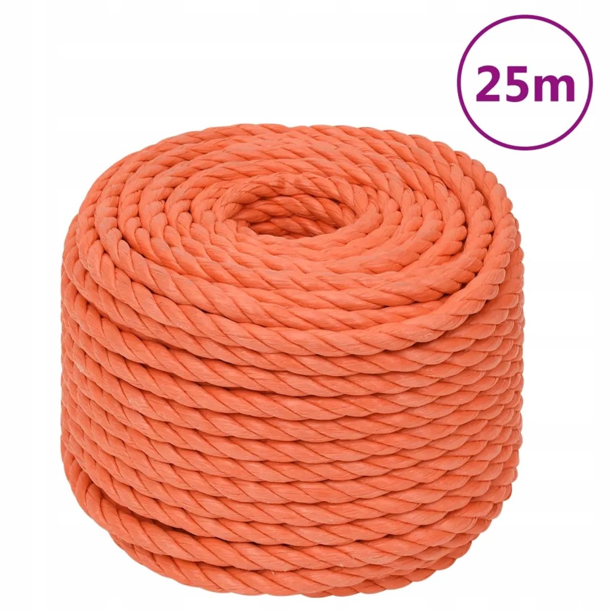 Merkloos PP Touw 10mm, 25m Oranje - UV & Waterbestendig