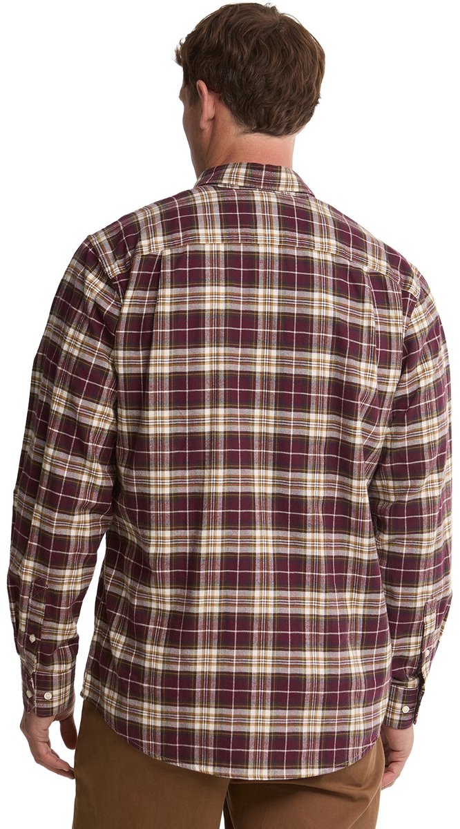 Barbour casual overhemd bordeaux