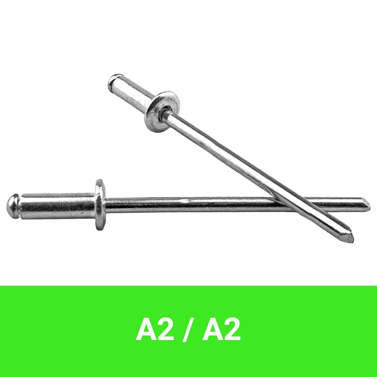 Blindklinknagels 3x8mm Platkop RVS A2 - 500 Stuks