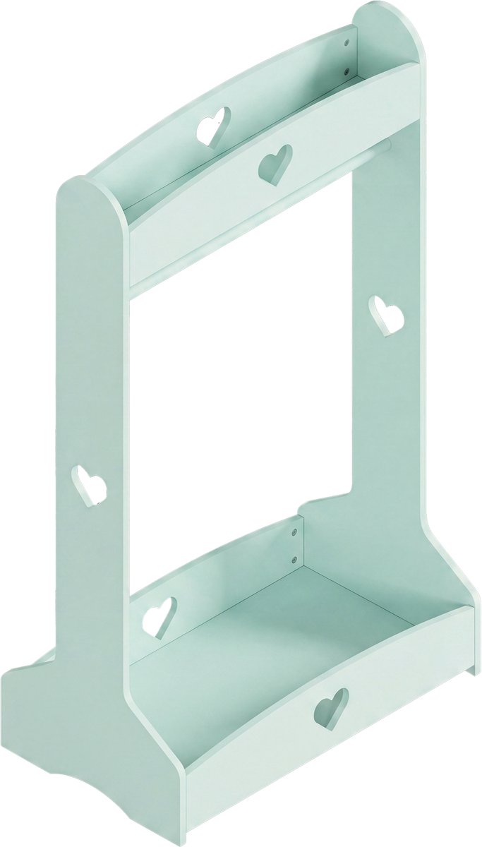 Kinderrek Haandsvanssad 126x73x43 cm mintgroen [en.casa]