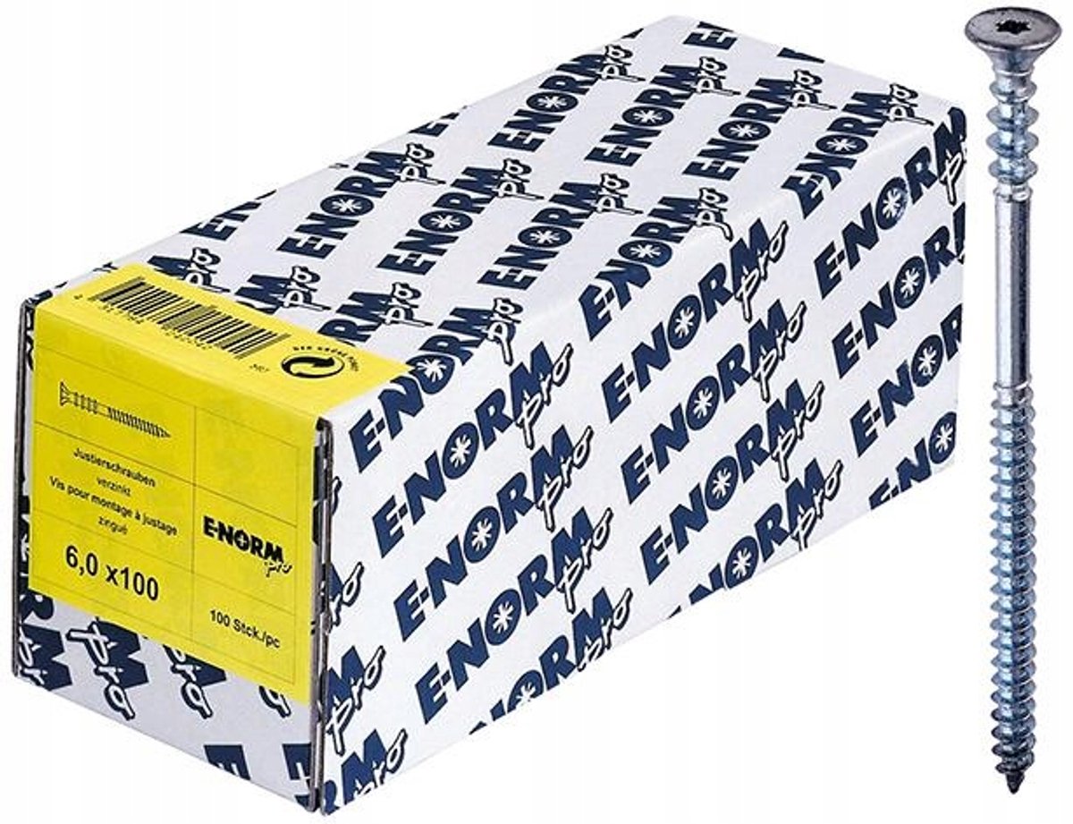 Merkloze Torx afstandsschroeven 6x130mm, 50 stuks