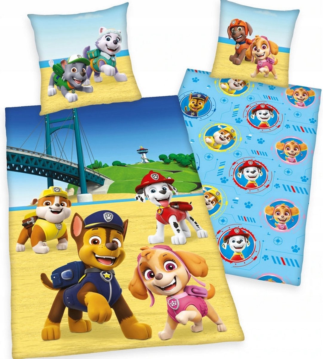 Paw Patrol Kinderbeddengo 140x200 Katoen met Kussensloop